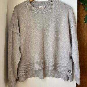 Madewell Light Gray Crew Neck Sweater